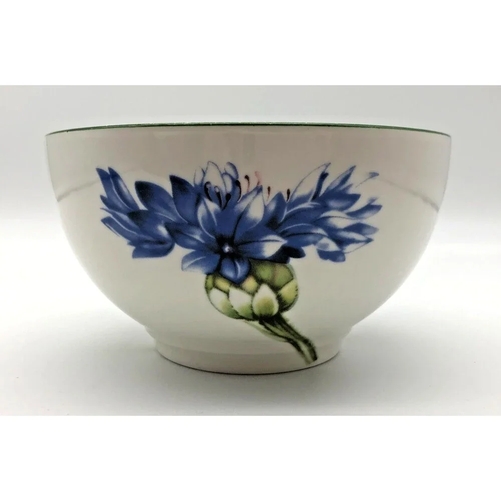 Villeroy & Boch Flora Blue Cornflower Rice Bowl Germany 5.5